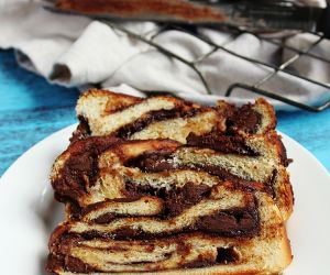 Chocolate Brioche Twist Bread