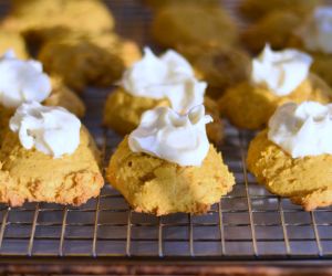 Pumpkin Cookies with Cream Cheese Frosting