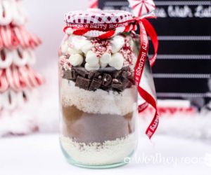 Homemade Peppermint Mocha In A Jar