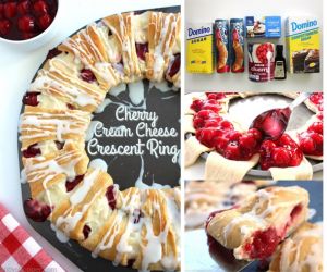 Cherry Cream Cheese Crescent Ring