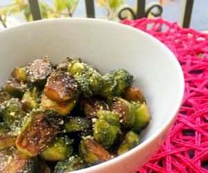 Sauteed Brussel Sprouts in Brown Butter Wine Sauce