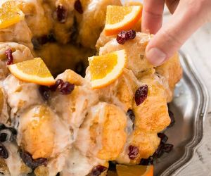 Cranberry Orange Pull Apart Monkey Bread