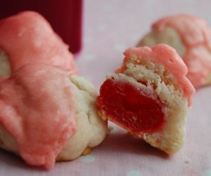 Cherry Bon Bon Cookies