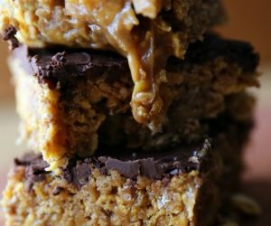 Gooey Honey Bunches of Oats Caramel Cereal Bars