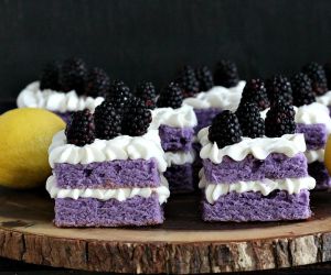 Vanilla Purple Cake with Lemon Buttercream