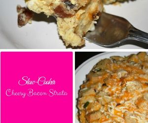 Slow-Cooker Cheesy Bacon Strata Breakfast In A Crock Pot