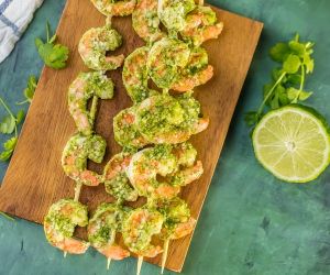 Cilantro Lime Pesto Shrimp