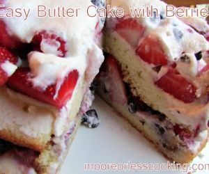 Easy Butter Cake With Berries
