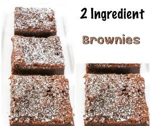 2 Ingredient Nutella Brownies