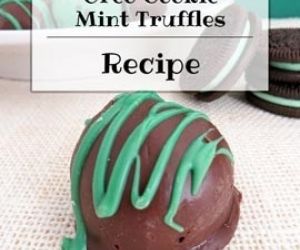 No Bake Chocolatey Oreo Cookie Mint Truffles