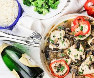 Champagne Mushroom Chicken Skillet