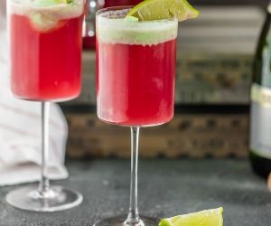 Cranberry Limeade Champagne Punch