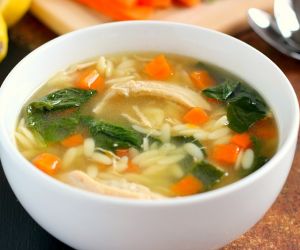 Lemon Chicken Orzo Soup