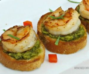 Shrimp and Pesto Crostini Recipe