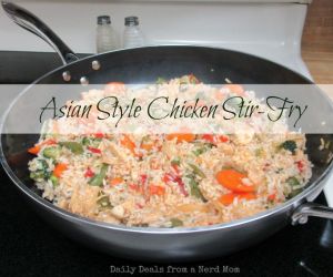 Asian Style Chicken Stir-Fry with Rice