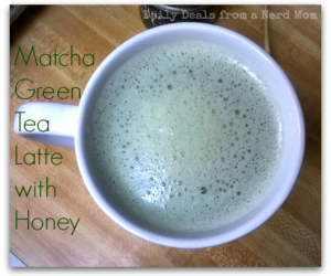 Matcha Green Tea Latte with Honey