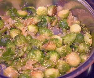 Caramelized Brussels Sprouts with Onions