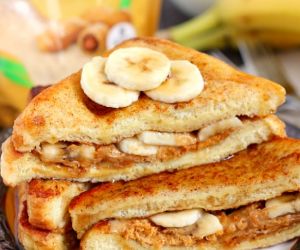 Peanut Butter and Banana French Toast