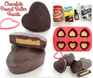 Chocolate Peanut Butter Hearts