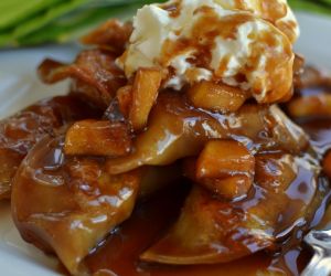 Apple Dumplings with Caramel Sauce