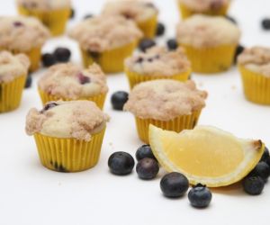 Mini Lemon Blueberry Coffee Cake