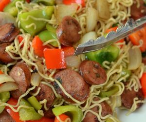 Chicken Sausage & Pepper Stir Fry