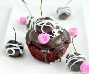 Cherry Red Velvet Cupcakes