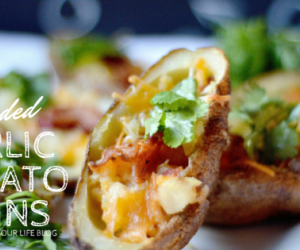 Loaded Garlic Potato Skins