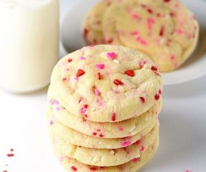 Valentine Sprinkle Cookies