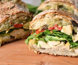 Chicken Artichoke Ciabatta Sandwich