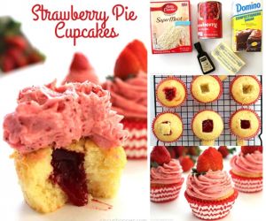 Strawberry Pie Cupcakes