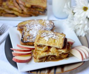 Caramel Apple Stuffed French Toast