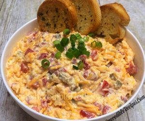 Bacon BOMB Dip with Buttery Garlic Crustinis!