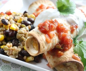 BAKED CHICKEN TAQUITOS