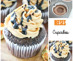 Chocolate Peanut Butter Cupcakes