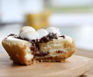 S'Mores Mini Cheesecakes