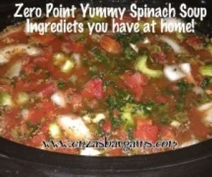 Zero Point Spinach Soup! Ingredients you have at home!