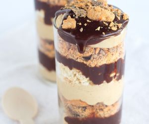 Chocolate Peanut Butter Crunch Trifles