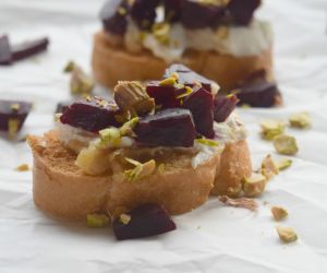 Roasted Beet Crostini