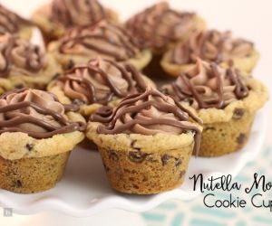 NUTELLA MOUSSE COOKIE CUPS