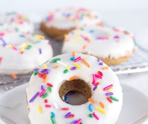 Baked Vanilla Coffee Donuts