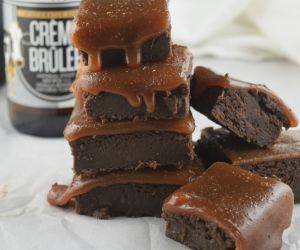 Creme Brulee Stout Salted Caramel Brownies