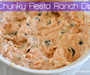 Chunky Fiesta Ranch Sour Cream Dip – Low Calorie Recipe