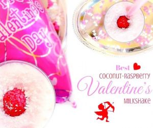 Best Coconut-Raspberry Valentines Milkshake
