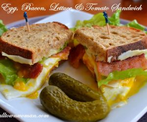 Egg Bacon Lettuce and Tomato Sandwich