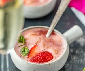 Strawberry Champagne Soup