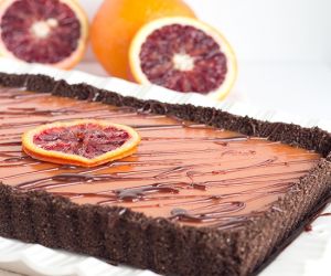 Chocolate Blood Orange Tart