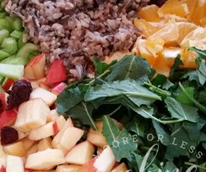 Winter Kale and Wild Rice Salad #SundaySupper