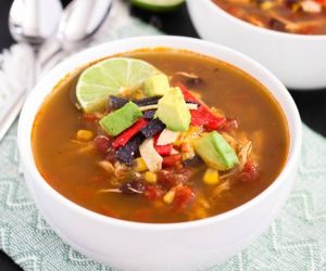 Slow Cooker Chicken Tortilla Soup