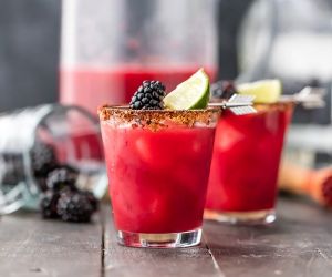 Spicy Blackberry Margaritas